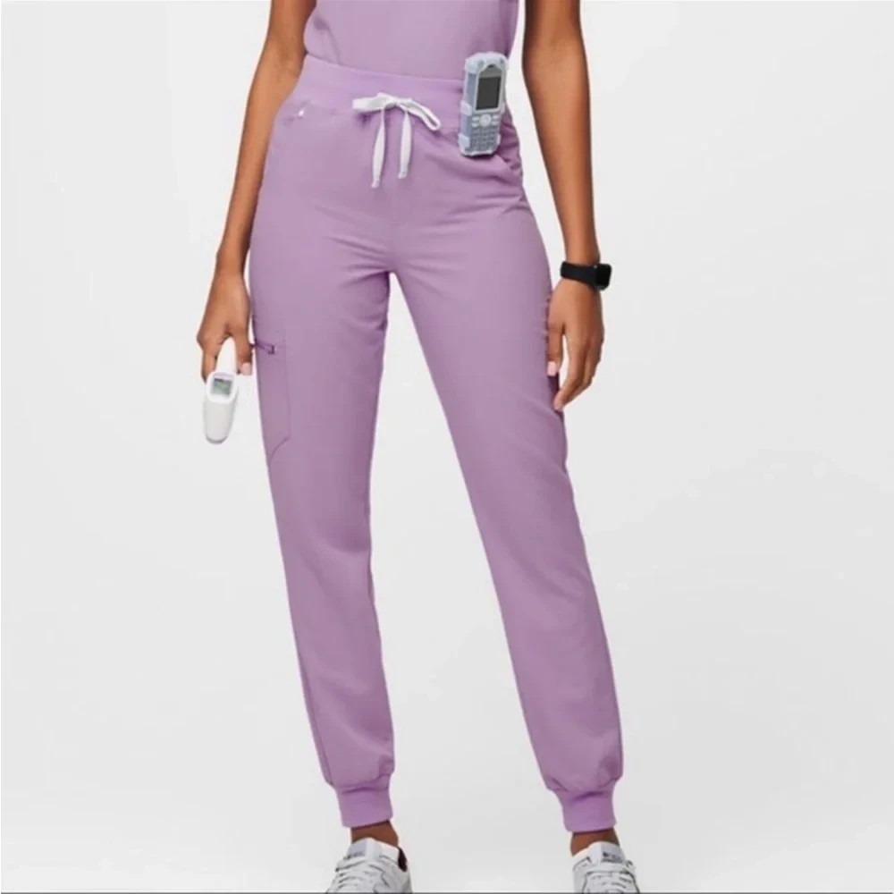 Figs Technical Zamora Cargo Jogger Women Sz Large Tall Lavender PO 2490